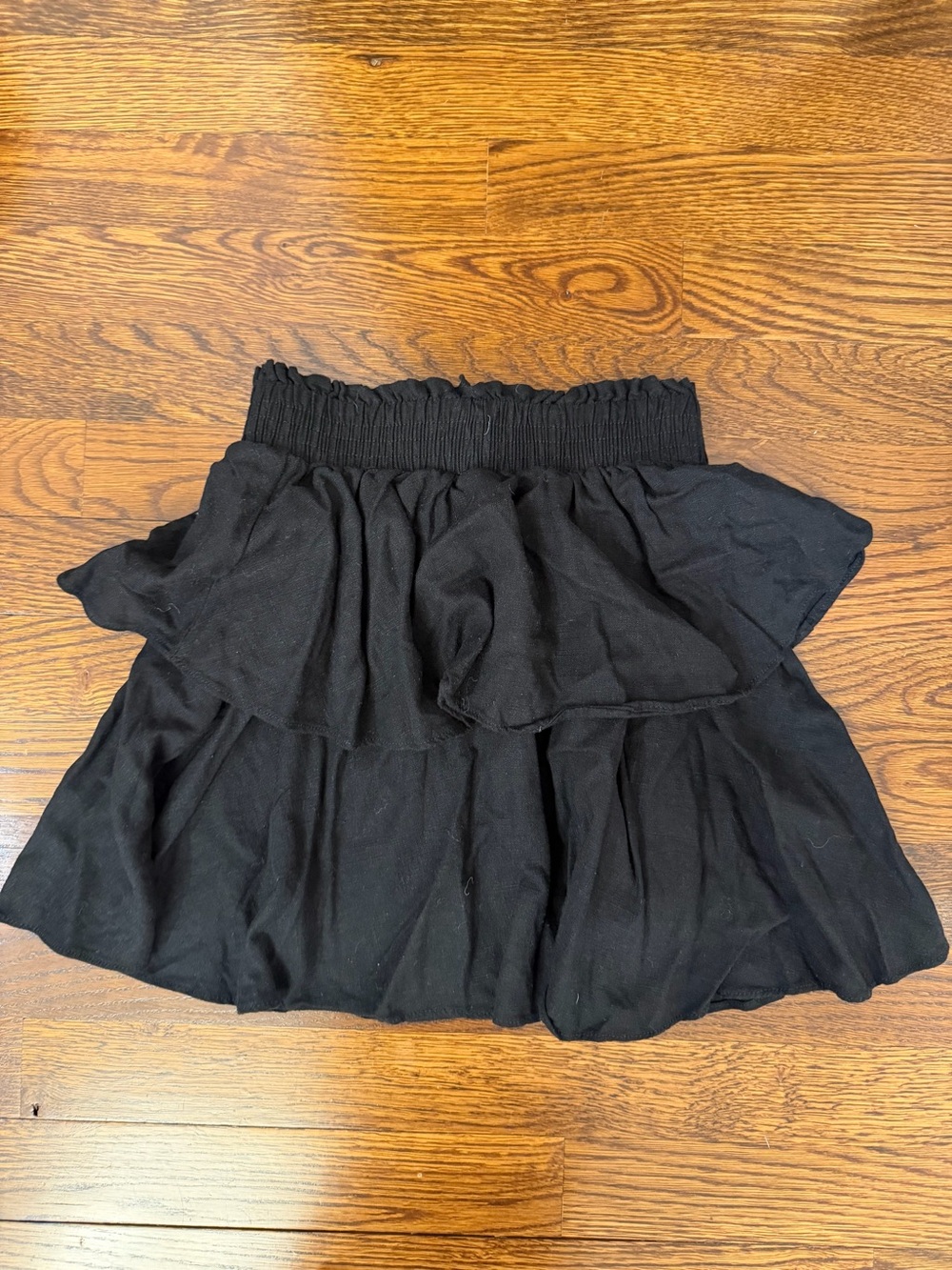 Princess Polly Black Ruffled Tiered Skirt